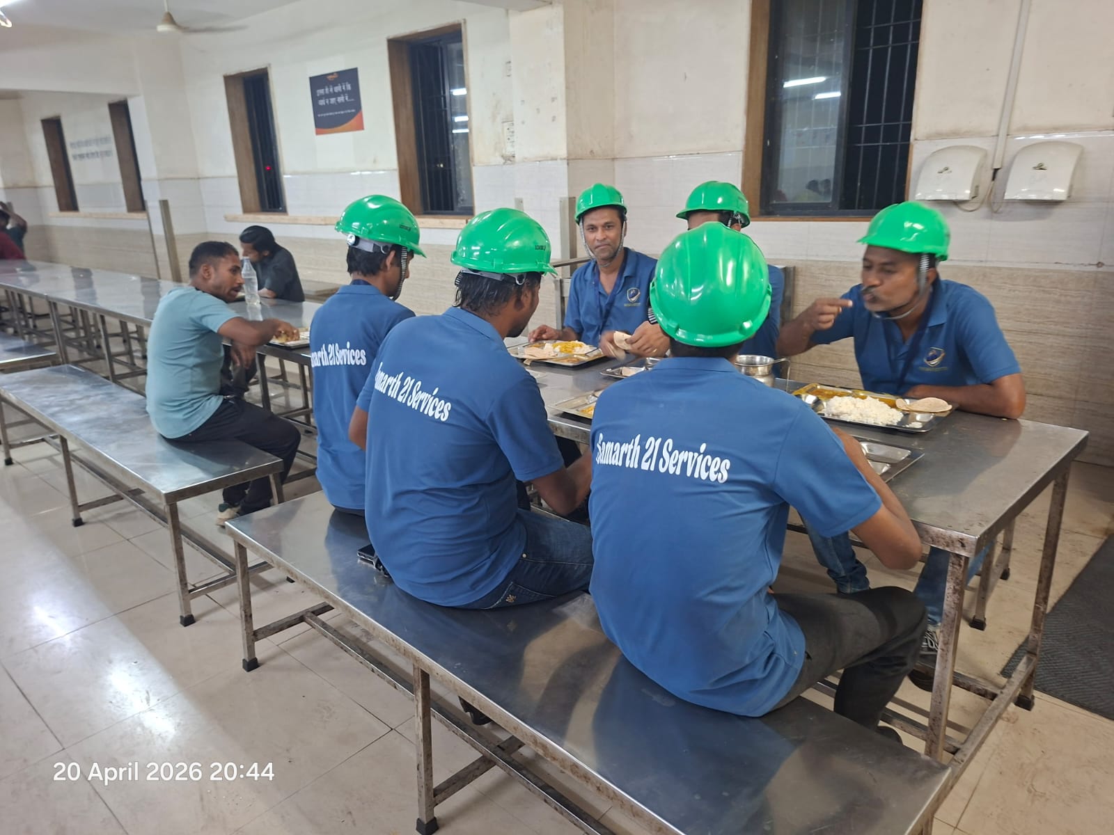 Meal facility for Samarth workers