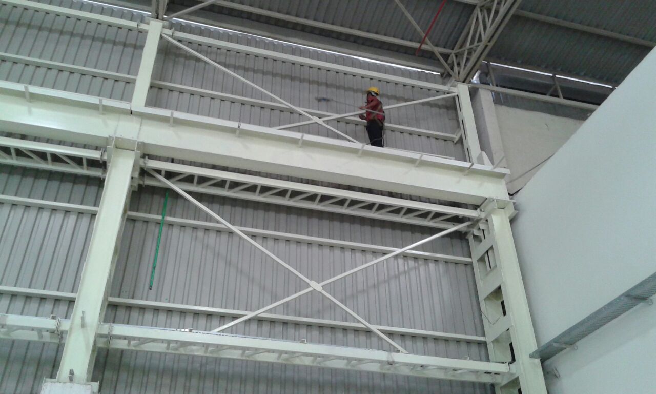 Cobweb cleaning work